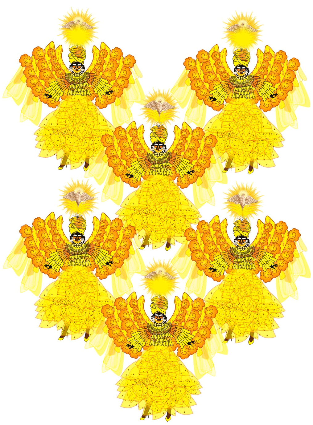 pomba dourada